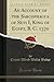 An Account of the Sarcophagus of Seti I, King of Egypt, B. C. 1370 (Classic Reprint) by Ernest Alfred Wallis Budge
