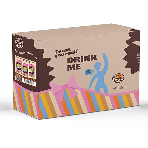 CRAZY CUPS DECAF FLAVORED GROUND COFFEE, FRENCH VANILLA CRÈME, BREW HOT OR ICED COFFEE, 10 OZ BAGS, 3 PACK