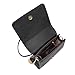 Small Crossbody Purse Wallet Pu Leather Bags with Bowknot Chain Strap for Women Shoulder Handbags (Black)