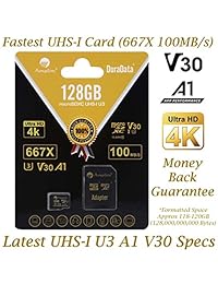 Amplim 128GB MicroSDXC Card with Adapter