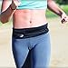 Sport Running Belt Adjustable Workout Waist Belt – No Bounce, No Slip Fitness Pack – Store Phone, Keys, Money & Water Bottle – Perfect for Running, Biking, Hiking & Weight Training