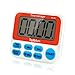 TopReturn Kitchen Timer, Led Digital Large Display, Dual Count UP/Down Timer, Loud Alarm, Magnetic Backing, Stand (1 pack)