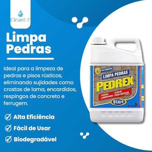 Pedrex Limpa Pedras Start Antiderrapante Concentrado 5 Litros