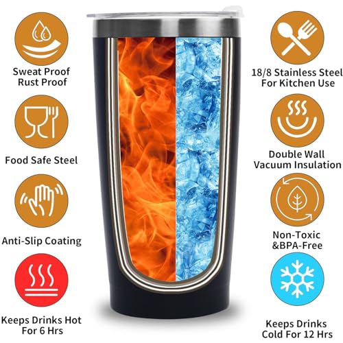 Dad Father Day Gifts, Father Gift Tumbler with Lid Stainless Steel, Super Daddio Gifts for Daddy for Birthday-Gift, Dad Drinking Cup from Daughter Son