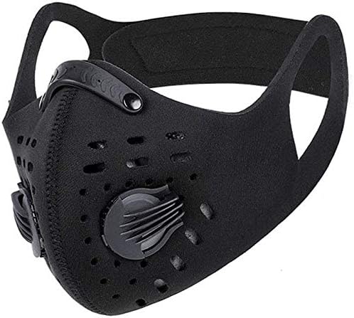 UltraTac Dust Mask 2 PCS with 400 Extra Activated Carbon Filters, Anti-Pollution Sport Masks for Running Cycling Woodworking Mowing Painting Outdoor Activities