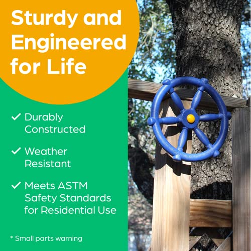 Jungle Gym Kingdom Pirate Ship Wheel for Kids Toy Steering Wheel for