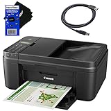 Canon All in one Wireless Printer, Inkjet PIXMA MX492 (Black) with Print, Copy, Scan, Fax & Google Cloud Print Compatible + USB Printer Cable + HeroFiber Cleaning Cloth