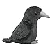 Wildlife Artists Raven Plush Finger Puppet Toy, 5.5