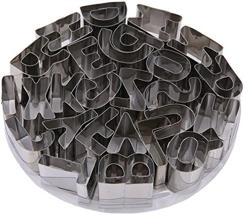 Ebake Stainless Steel Biscuit Mold Cookie Cutter (26, Alphabet)