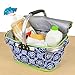 DII Insulated Market Basket or Picnic Tote for Perfect for Summer Picnics, Farmers Markets and BBQ's, Grocery Shopping Checkered, Red/White