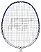 FiberFlash 7 Badminton Racket Set, Featuring 2 Carbon Fiber Shaft Racquets, 3 Shuttlecocks Plus Fabric Carrying Bag All Included (Red/Blue/White)