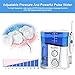 Nicefeel Upgrade UV Sterilize Water Flosser, Quiet Design 1000ml High-Volume 10 Adjustable Presure Countertop Denten Oral Irrigator with 7 Multifunctional Tips for Family FDA Approved