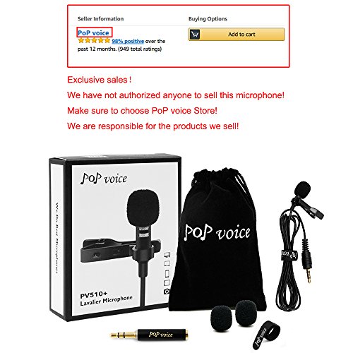 Professional-1-Best-Lavalier-Lapel-Microphone-Omnidirectional-Condenser-Mic-for-Apple-IPhone-Android-Windows-SmartphonesYoutubeInterviewStudioVideo-RecordingNoise-Cancelling-Mic