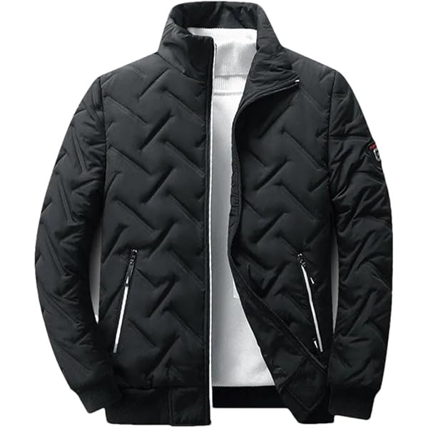 Mens Cotton Coat Fashion Casual Stand Collar Long Sleeve Solid