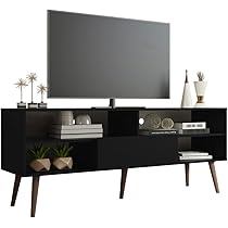 Amazon.com: Madesa Modern TV Stand with 1 Door and 4 Shelves