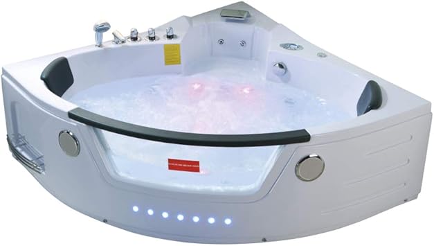 Linja Whirlpool 152x152cm Modell Honolulu Eckbadewanne Badewanne Wanne Pool Spa Heizung Indoor Amazon De Baumarkt
