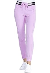 HeartSoul Women Scrubs Pant Rib Knit Waist Jogger