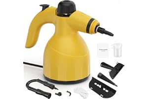CHEFPREFER Handheld Steam Cleaner - High Pressure Steam Cleaner With 350ML Tank, Multi-functional Cleaning Tools for Kitchen, Bathroom, Couch, Car. Portable Steamer Makes Housework Easier