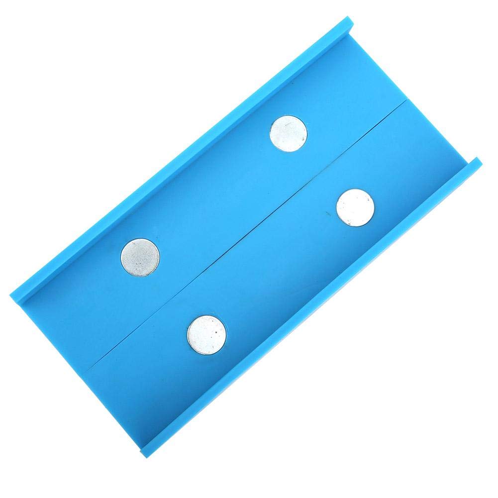 2pcs Vise Jaws, 5.5" Multi-Groove Magnetic Soft Bench Vise Vice Jaw Pad Accessories, Blue - Image 5