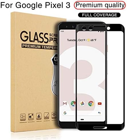Sekure 9H Tempered Glass Screen Protector for Google Pixel 3