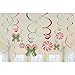 Candy Cane 12 Piece Hanging Swirls