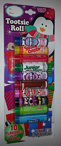 Tootsie Roll 10 Flavored Lip Balms Holiday Pack