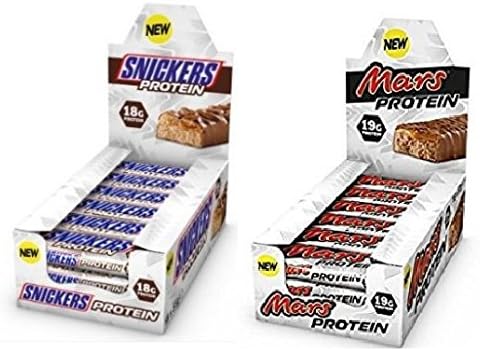 Snickers and Mars Protein bars (18 bars each)