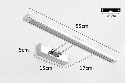 LAMP Luz Hogar Baño Espejo Faros Ledstylish Individual Acero inoxidable