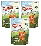 (Pack of 3) Smart n' Tasty Grain-Free Catnip All Natural Feline Dental Treats 3 Ounces each