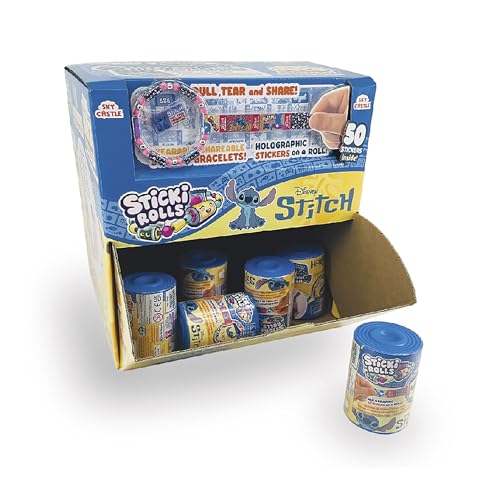 Sticki Rolls Cápsula de puntada, joyería adhesiva portátil, juguetes coleccionables, puntadas de Disney, los estilos pueden variar, uno al azar