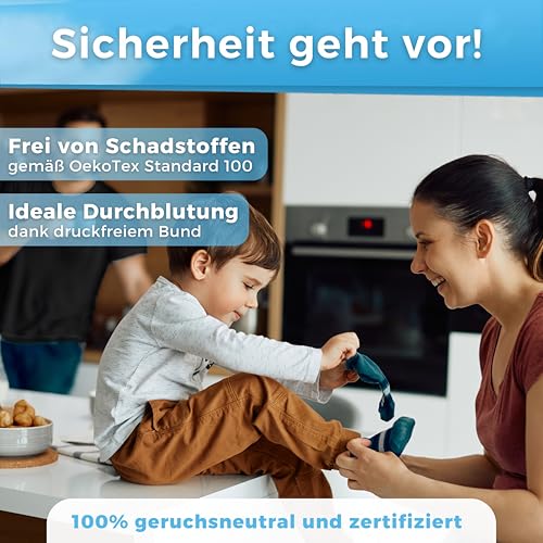 MEDOLY Kinder Socken (10 Paar) mit 72% Baumwolle, für Mädchen & Jungen - Kindersocken thumbnail 3