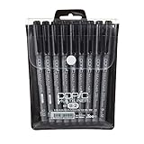 Copic Markers 9-Piece Multiliner Inking Pen Set B-2, Black (MLB2)
