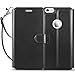 iPhone 6s Plus / 6 Plus Case, TUCCH Leather Wallet Phone Case [Card Slot] [Flip] [Wallet] [Stand] [Wrist Strap] Carry-All Case for Apple iPhone 6 Plus / 6s Plus (5.5 Inch), Black