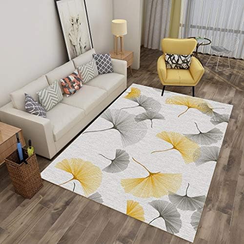 QYWSJ Modern Style Rugs Living Room, floral feather geometric motif, Soft Fluffy Shaggy Lounge, Suitable for Large Non Slip Area Rugs for Bedroom Living room (Multiple sizes)