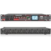 Pyle 10 Outlet Power Sequencer Conditioner - 13 Amp 2000W Rack Mount Pro Audio Digital Power Supply Controller Regulator w/Voltage Readout, Surge Protector, for Home Theater Stage/Studio Use - PCO875
