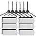Replacement Filter & Side Brush Kit Compatible with ILIFE A6 A4 A4s Robot Vacuum Cleaner