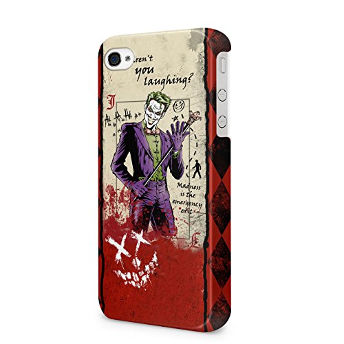 Joker Card Why Arent You Laughing Hard Snap-On Protective Case Cover For Iphone 4 / Iphone 4S HK98316