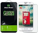 Dmax Armor for LG Optimus L70 Screen Protector, [Tempered Glass] 0.3mm 9H Hardness, Anti-Scratch, Anti-Fingerprint, Bubble Free, Ultra-clear