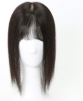 Amazon Co Jp リアルヘアウィッグレディースヘアトッパーリアルヘッドギア2 4 X 4 3 シルクウィグレットヘアカットヘアピースオフブラック12 レディースウィッグ スポーツ アウトドア