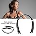 Foldable Wireless Headphones,Neckband Best Bluetooth Headphones HD Stereo In-Ear Earphones Sports Headsets (Bluetooth 4.1, Noise Cancelling, Sweatproof, 16 Hours Playtime) (Black)