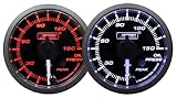 Oil Pressure Gauge-with Peak and Warning Electrical Amber/white Premium Clear Lens White Pointer Series 52mm (2 1/16