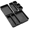 madesmart Value 8-Piece Interlocking Bin Pack - Granite | VALUE COLLECTION | Customizable Multi-Purpose Storage | Durable | E