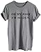 Women Summer Casual Letter Print Plus Size Tops T-shirt, Medium, Gray