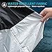 Motorcycle Cover, Waterproof Motorbike Cover for Outdoor Protection, Fits Most Motors, Dirt Bikes, Road Bikes, Black