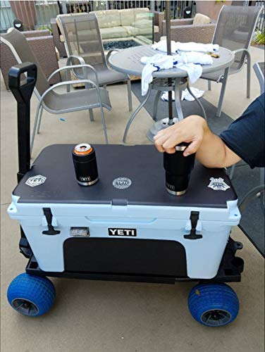 Equipment Carts and Wagons Rolling 4 Wheel Pull behind Cooler Ice Chest Garden Cart