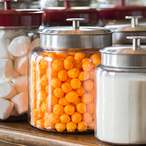 Anchor Hocking 1.5 Gallon Montana Glass Jar with Lid (2 piece, brushed