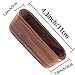 1 Pack Business Card display Holder, Brown Walnut Wood Card Case for desk desktop, wooden Name Card Stand for Office, Name Card Holder for Tables Organizer index card filing