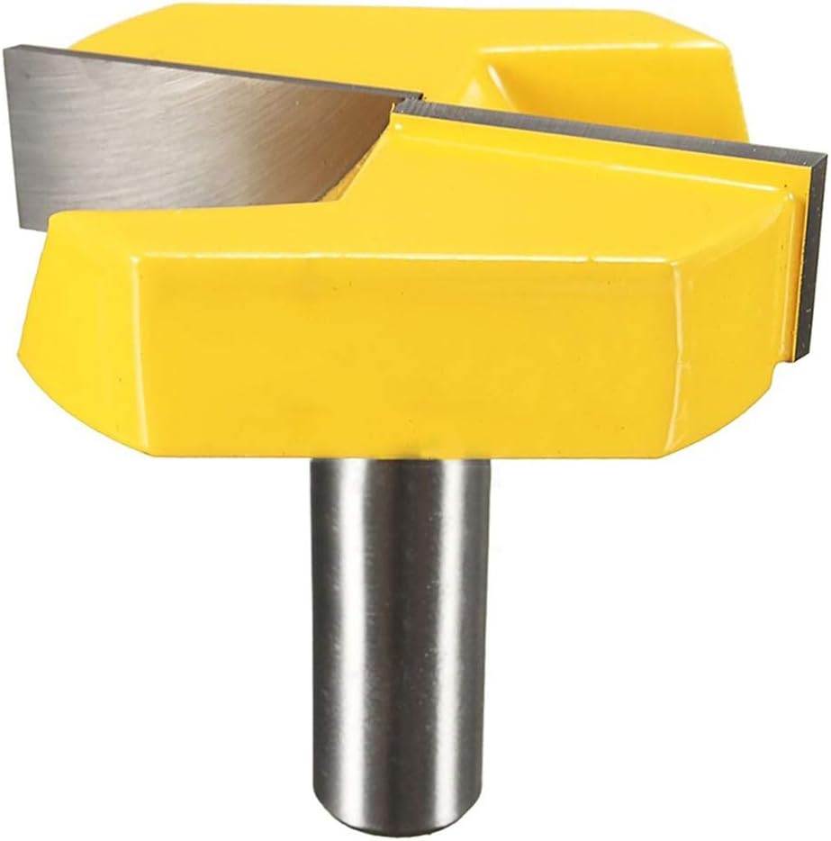 Router Bit 1/2 Inch Shank, Double Flute Planing Cleaning Bottom Router Bit, Slab Flattening Milling Cutter