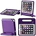 i-Blason iPad Air 2 Case, Apple iPad Air 2 Case for Kids [ArmorBox KIDO Series] Light Weight Super Protection Convertable Stand Cover for iPad Air 2nd Generation 2014 Release (iPad Air 2, Purple)