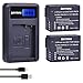 Batmax 2Pcs DMW-BLC12 DMW-BLC12E BLC12 Battery + USB LCD Charger for Panasonic DMW-BLC12 Battery Lumix DMC-FZ200 FZ300 FZ1000 FZ2500 G5 G6 G7 GX8 G85 Cameras
